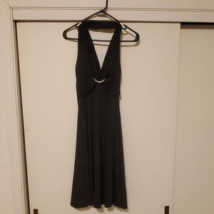 Black halter dress